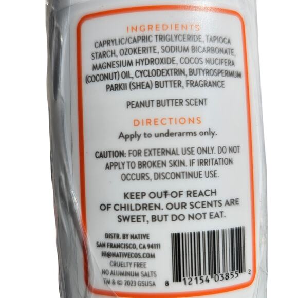 Native Girl Scouts Peanut Butter Deodorant 3 Pack Aluminum & Paraben Free - Picture 4 of 5